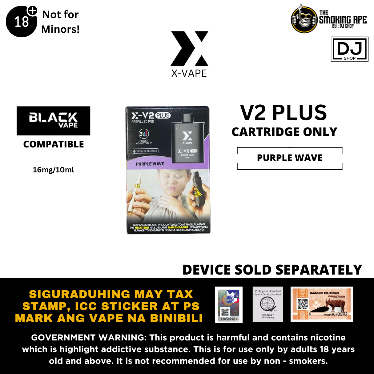 Xvape v2 (Black Elite Comptaible)