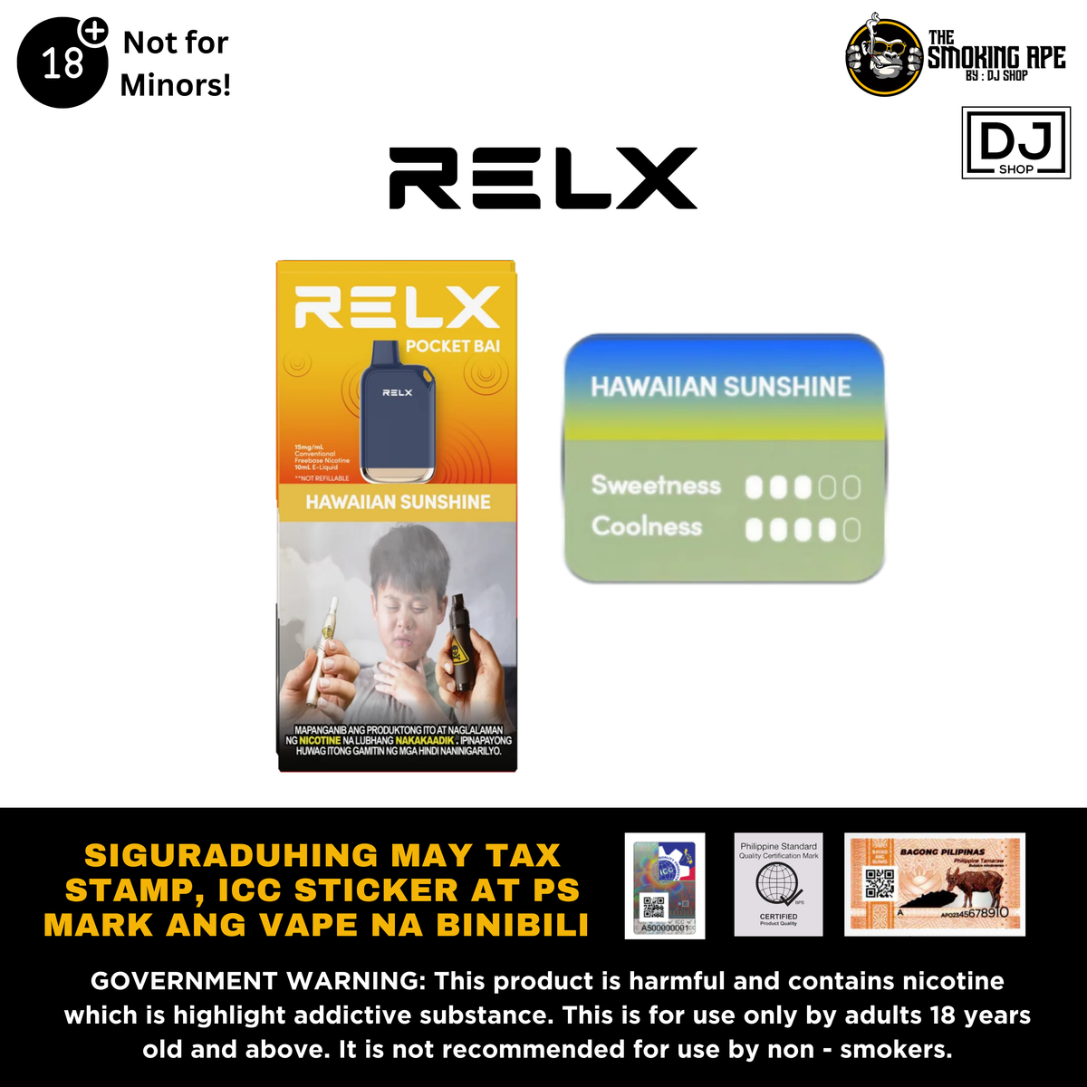 RELX Pocket Bai Disposable Vape