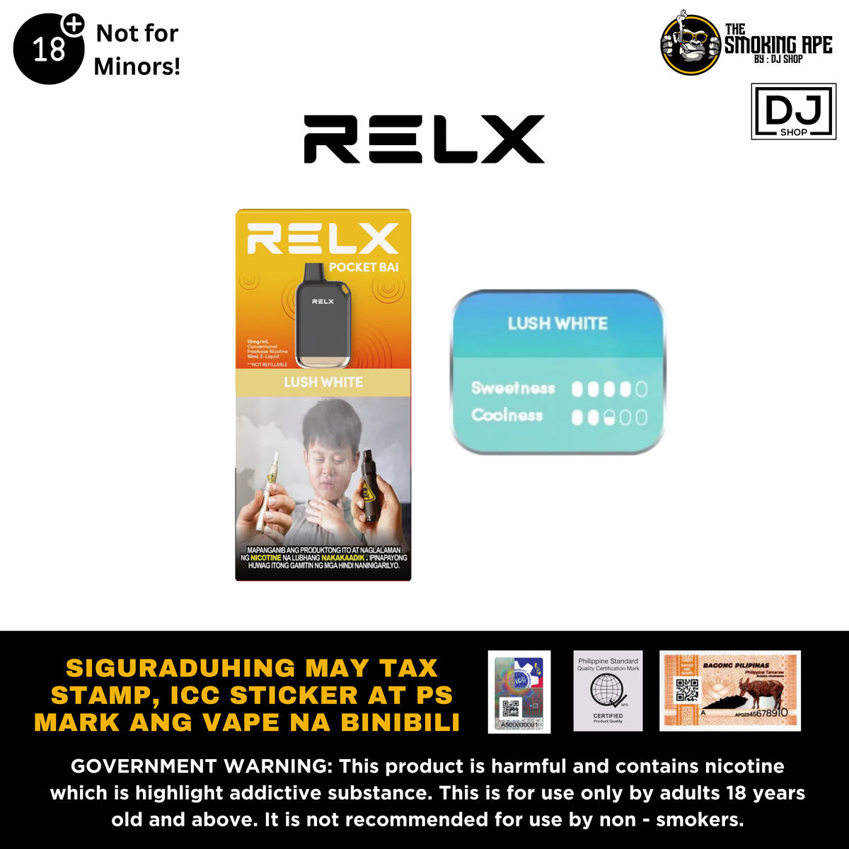 RELX Pocket Bai Disposable Vape