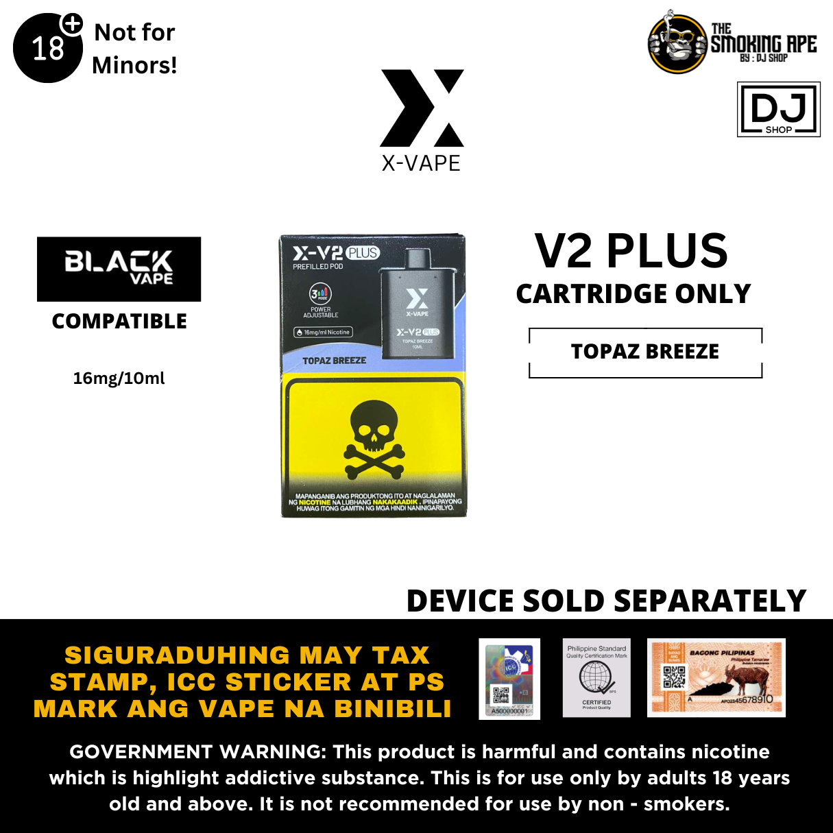 Xvape v2 (Black Elite Comptaible)
