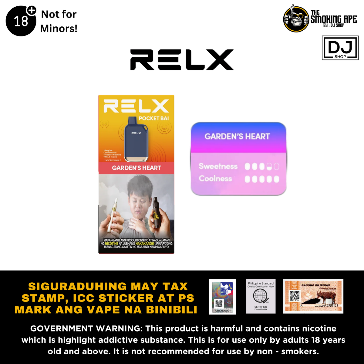 RELX Pocket Bai Disposable Vape